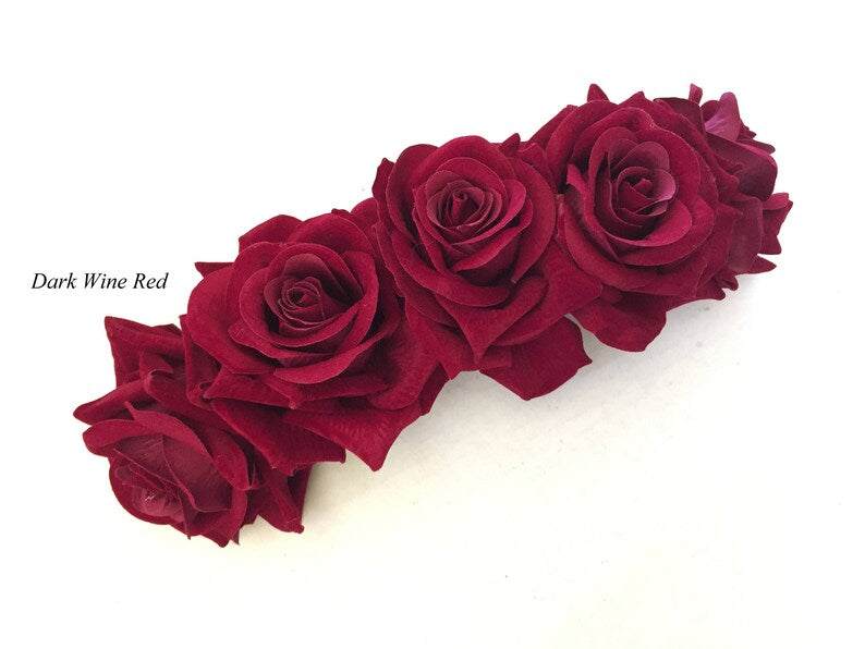 Rose Headband - Red