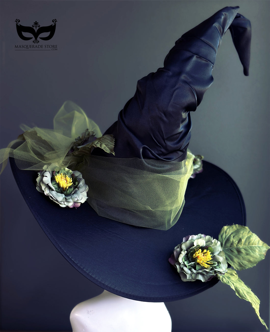 Virelda Bloom - Green Black Witch Hat