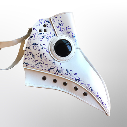 Vegan Leather Plague - White/Purple