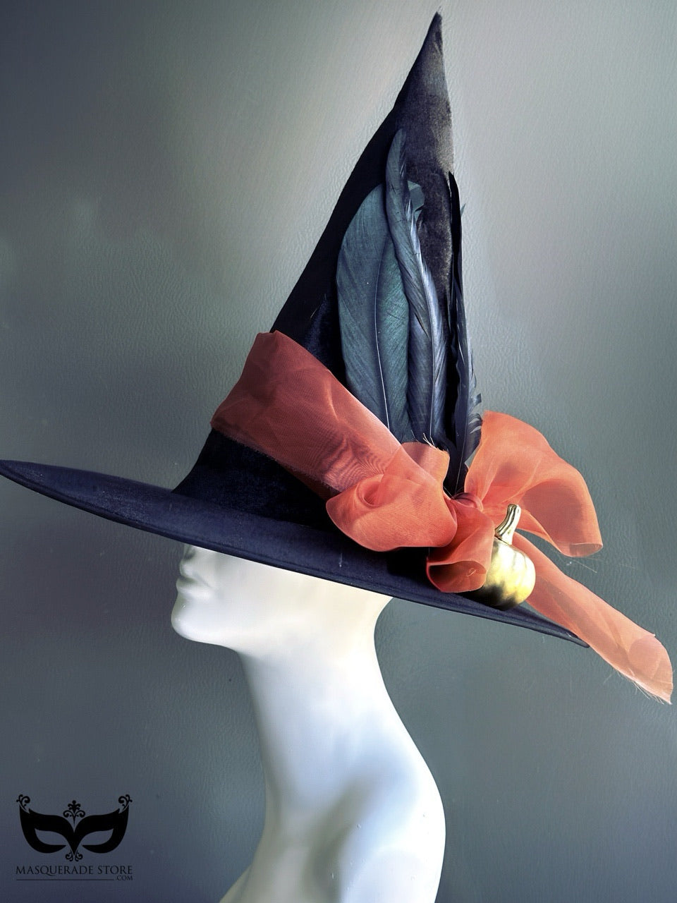 Harvest Hex - Black Orange Witch Hat