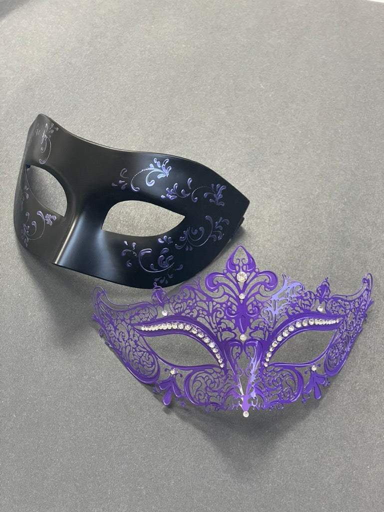Timeless Masks - Black and Purple Set