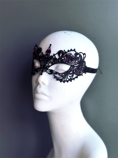 Ana Lace Mask - Black