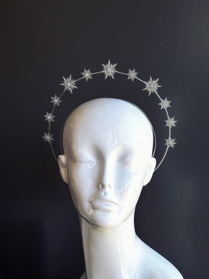 Silver Celestial Star Halo Headband