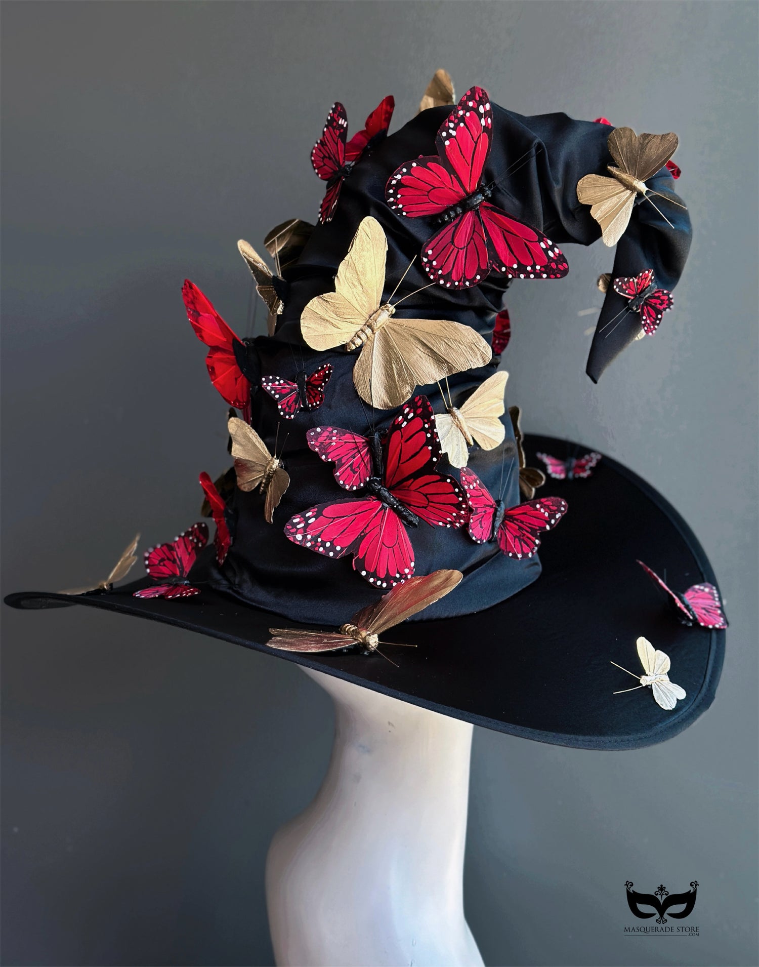 Signature Witch Hat - Red and Gold