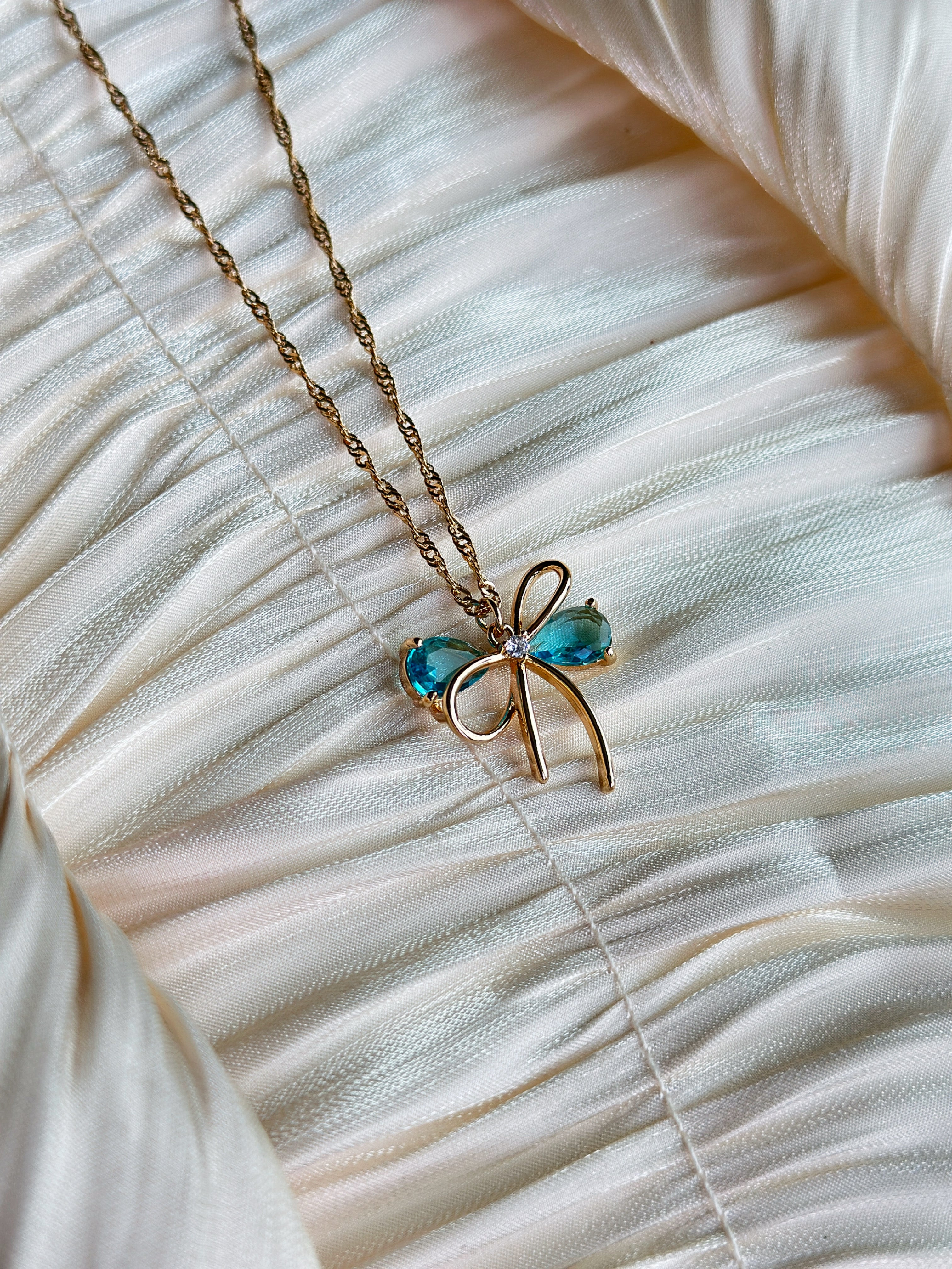 Roselle - Necklace (Aqua)