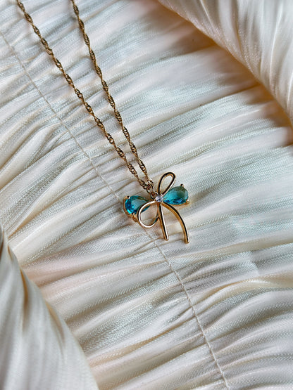 Roselle - Necklace (Aqua)