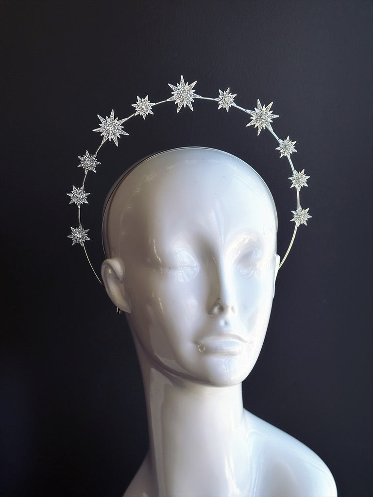 Silver Celestial Star Halo Headband