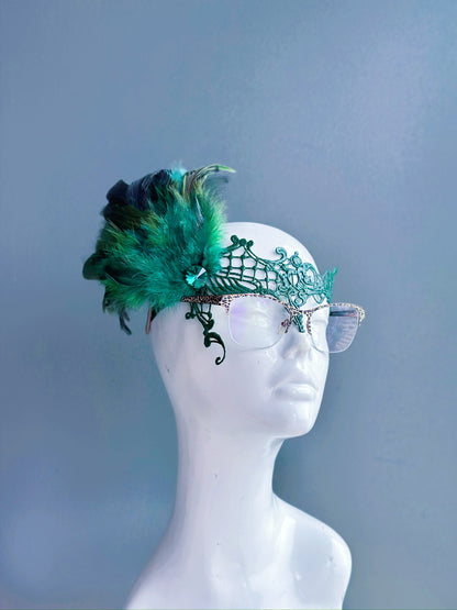 Eyeglass Mask - Enchanted Emerald
