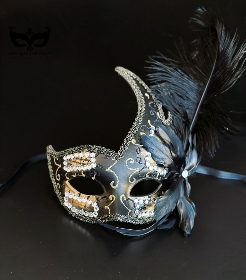 Bulk Masks - Noir Plume Luxe Collection