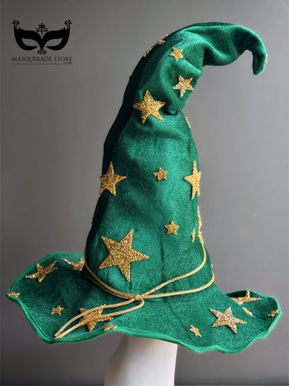 Stellar Charm - Green Gold Witch Hat