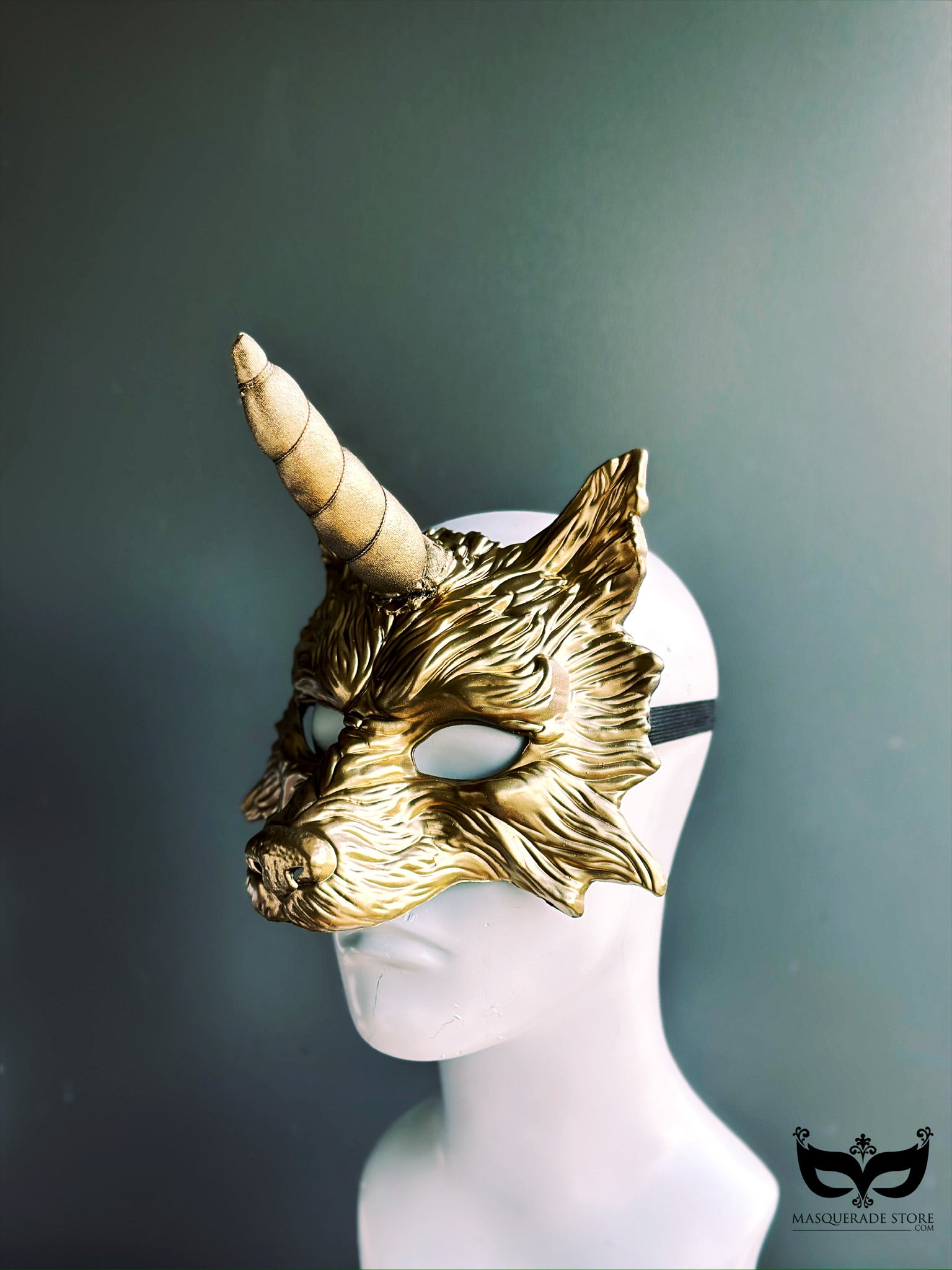 Gold Wolficorn Mask