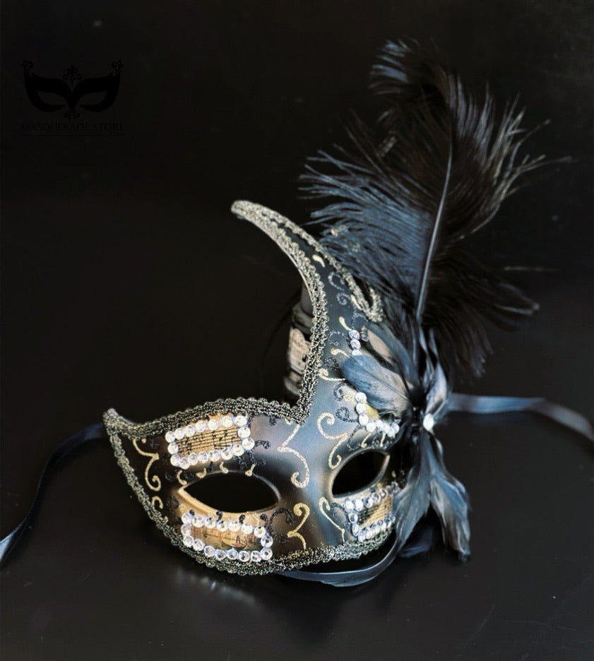 Bulk Masks - Noir Plume Luxe Collection