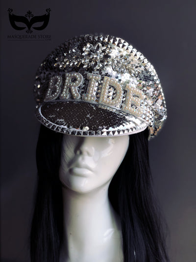 Bride Captain’s Hat - Silver
