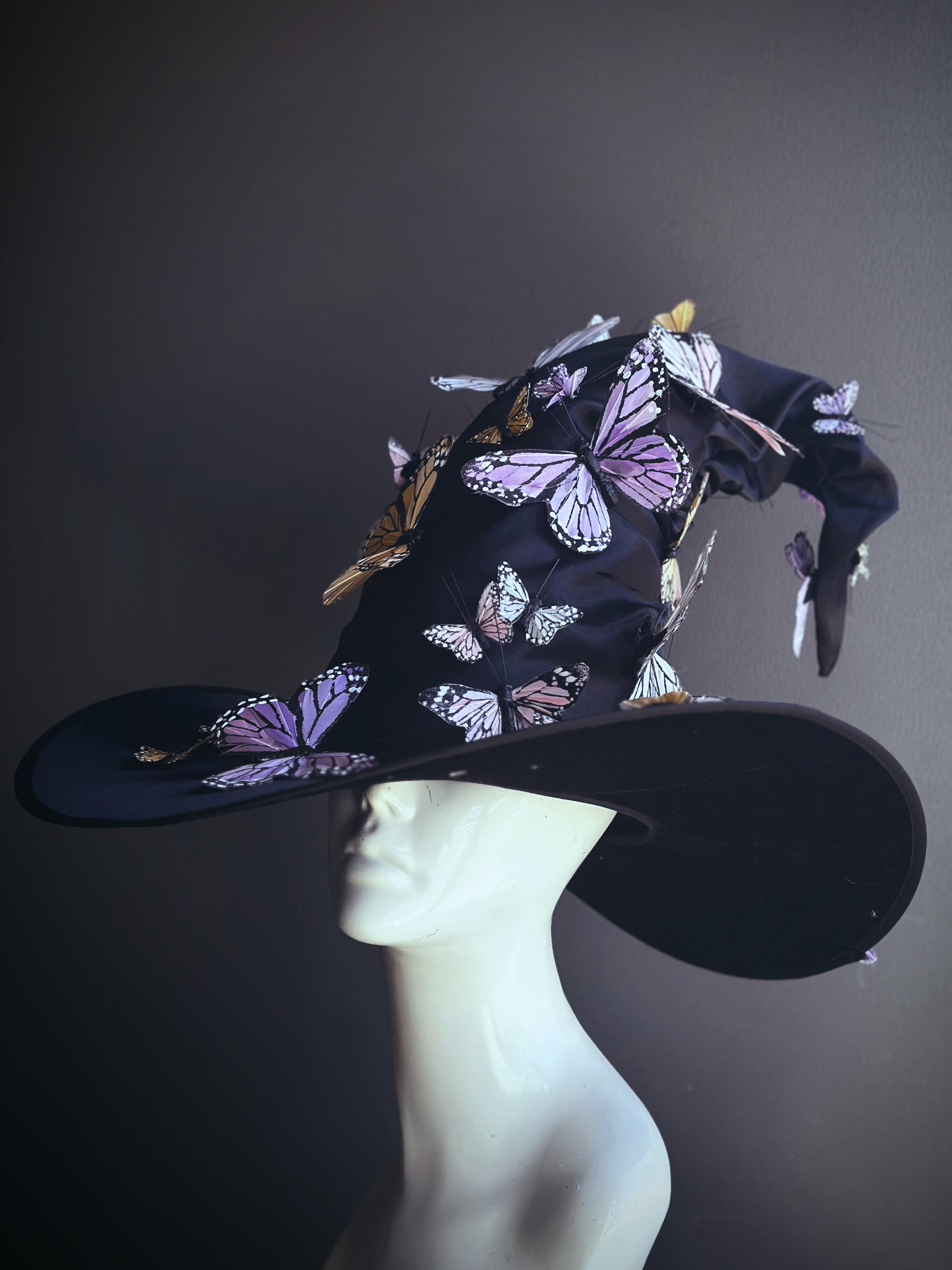 Signature Witch Hat - Pastel Butterflies