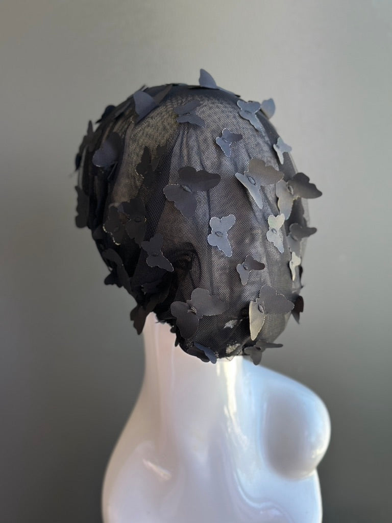 Golden Butterfly Mirage Veil - Avant Garde Couture Headpiece