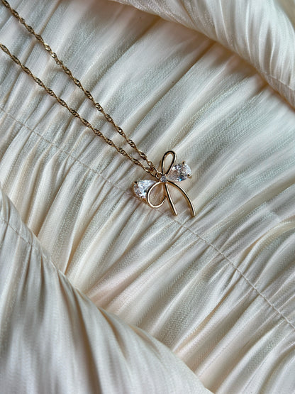 Roselle - Necklace (Crystal/Gold)