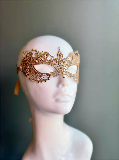 Ana Lace Mask - Gold
