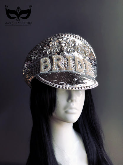 Bride Captain’s Hat - Silver