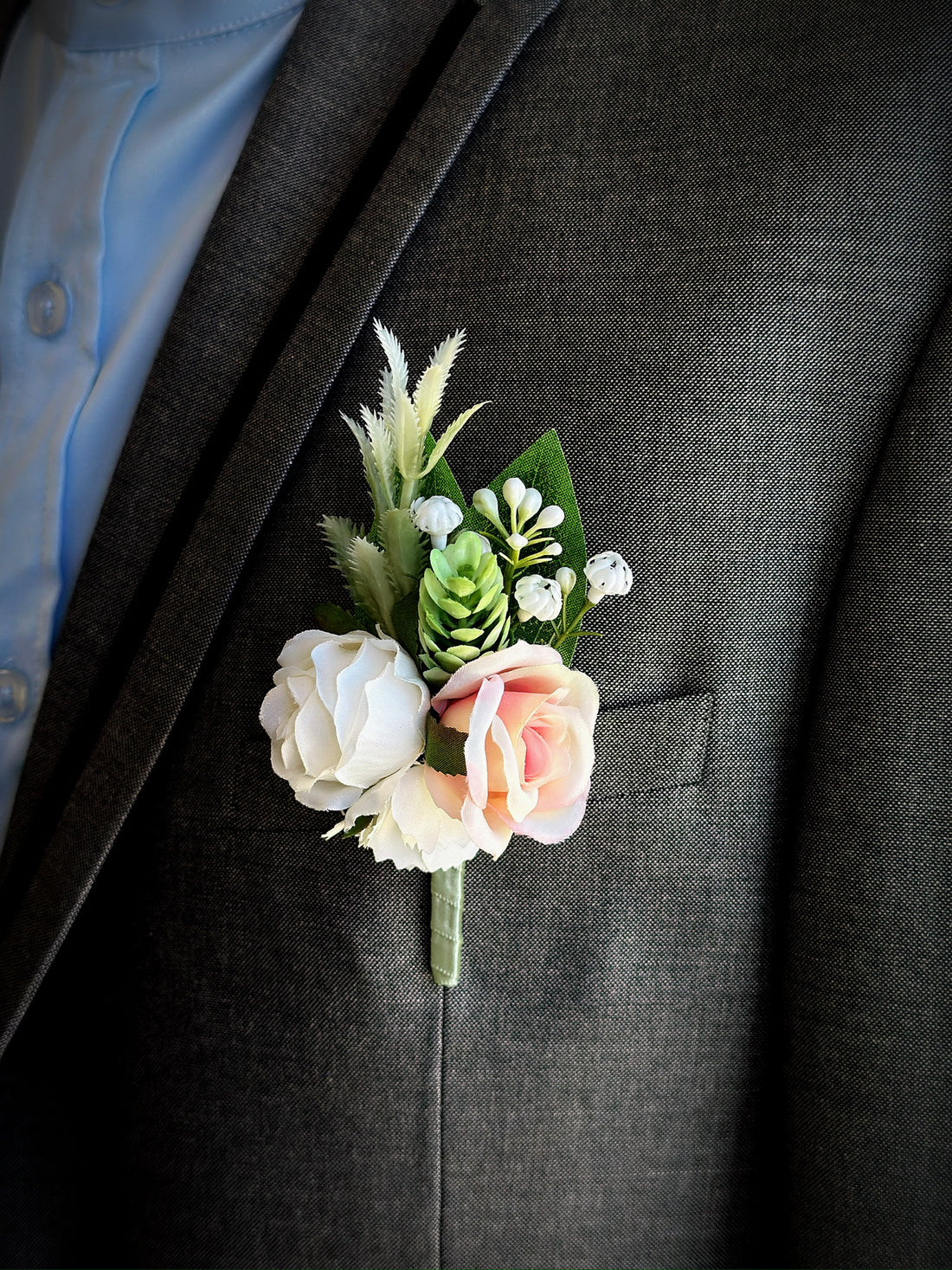 Meadow Blush - Boutonniere &amp; Corsage