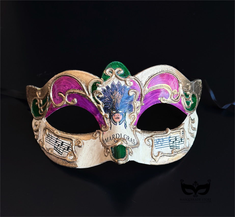 Bulk Masks - Mardi Gras Melody Collection