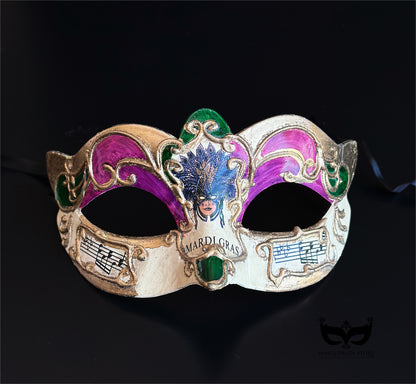Bulk Masks - Mardi Gras Melody Collection