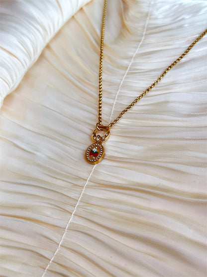 Liora Strawberry Charm Necklace