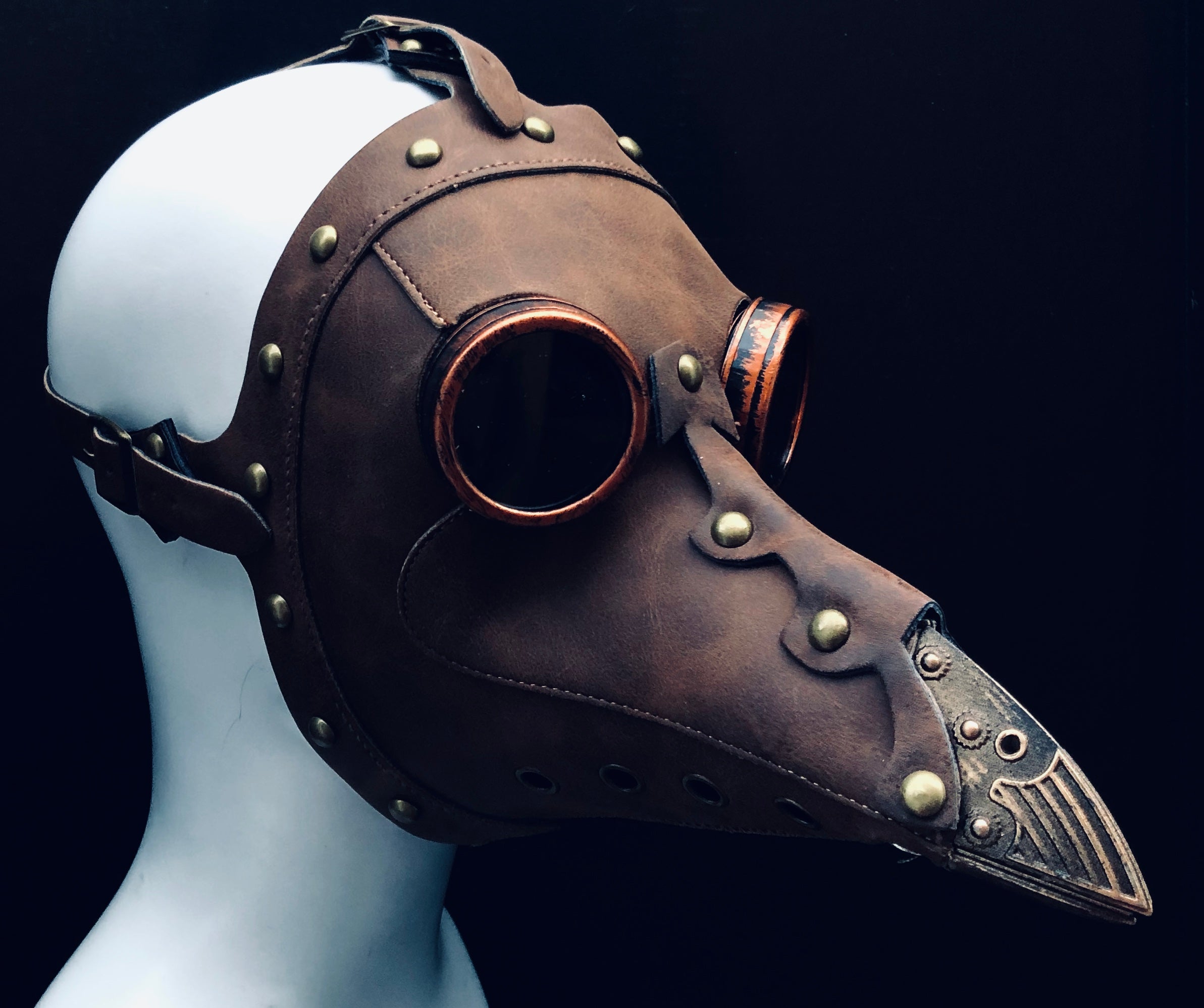Vegan Leather Plague - Dark brown