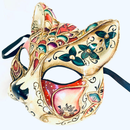 Ornate Venetian Gatto Mask