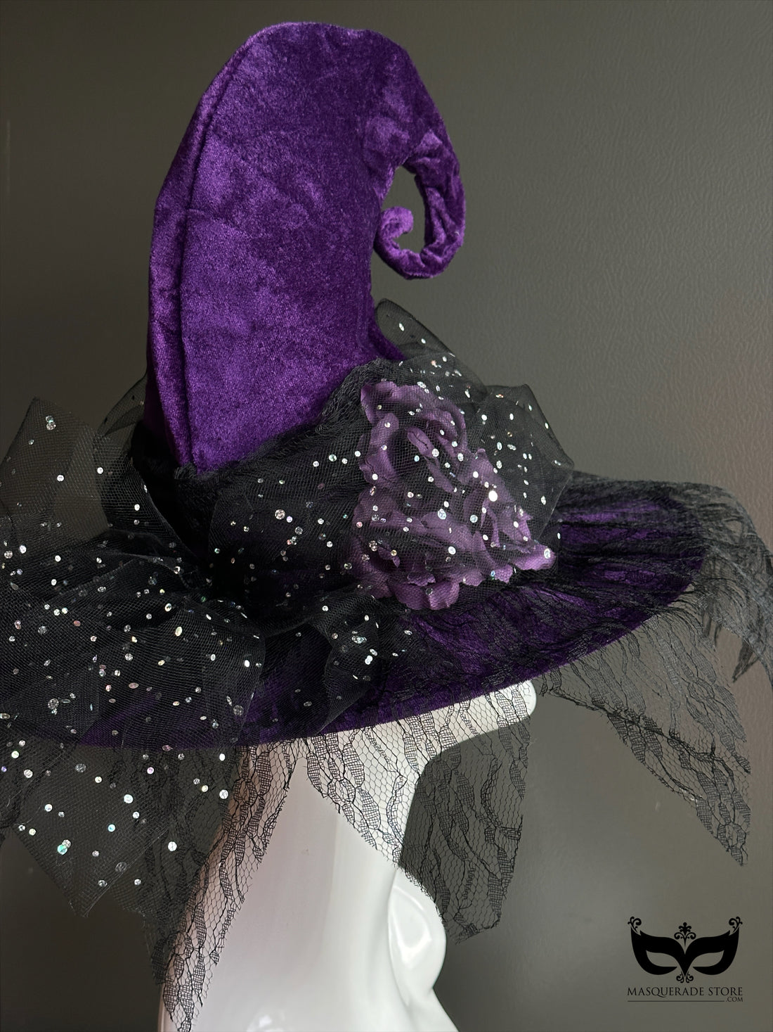 Enchanted Starlight Witch Hat - Purple