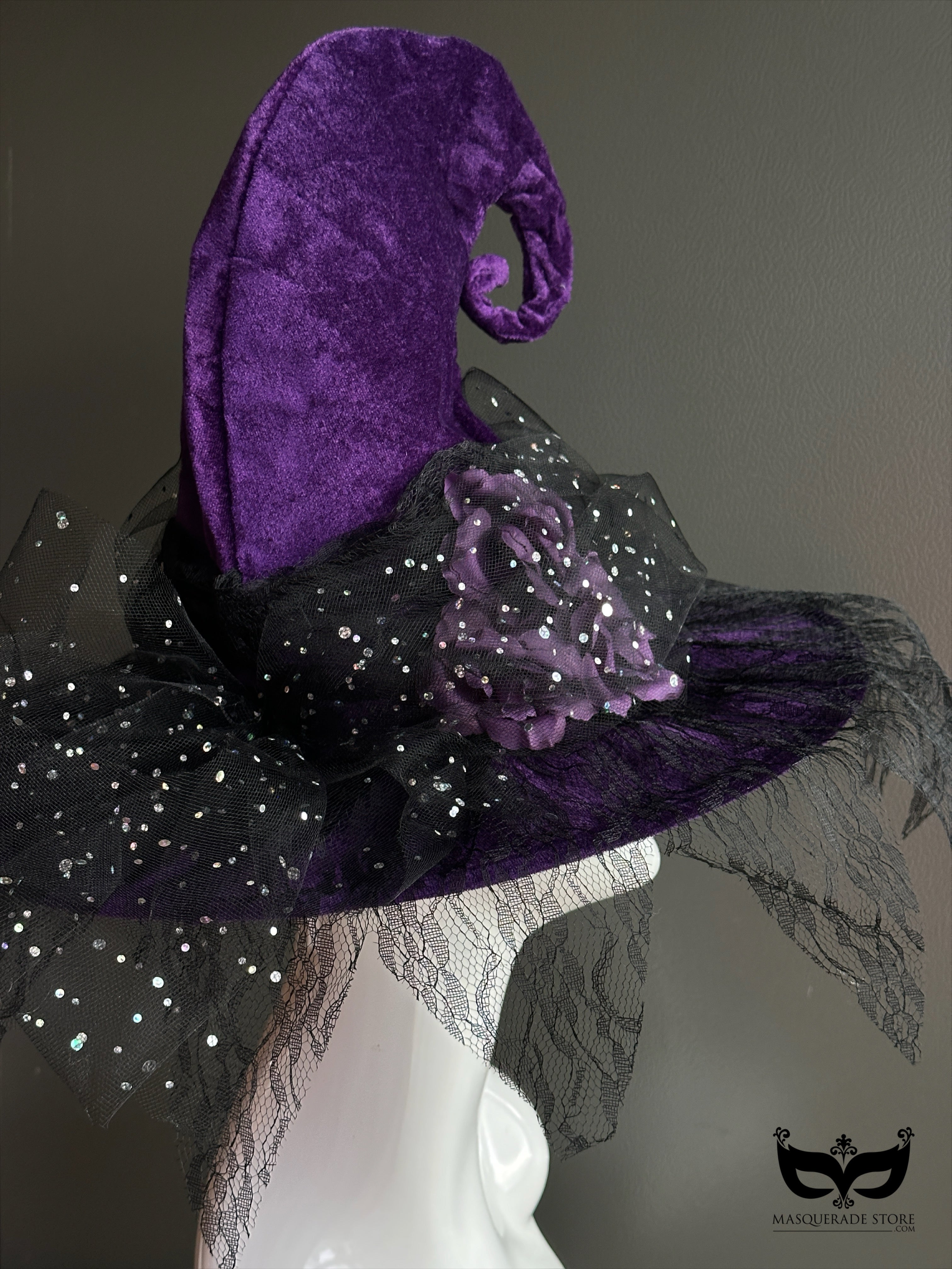 Enchanted Starlight Witch Hat - Purple