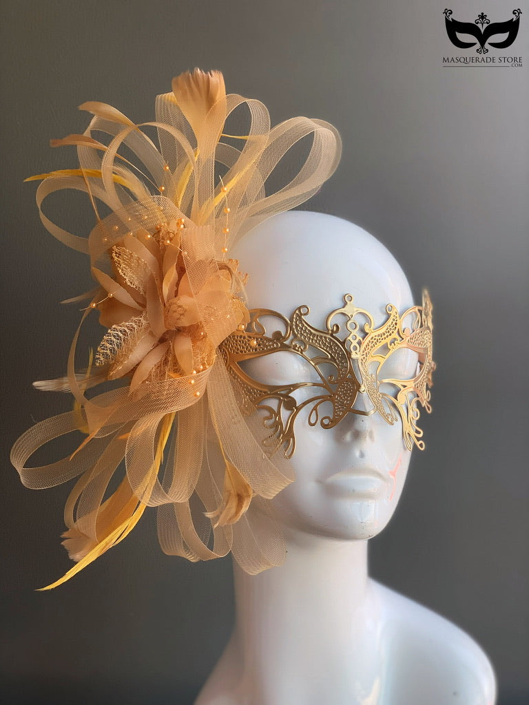 Butterfly Beauty Mask - Gold Feathers