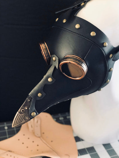 Black Plague Doctor Mask