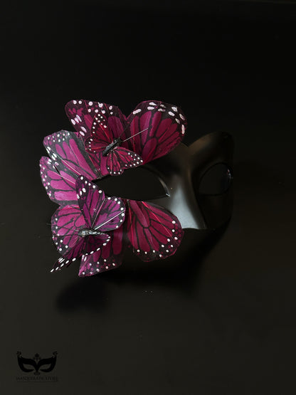 Butterfly Mask - Black and Purple