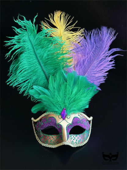 Bulk Masks - Royal Plume Mardi Gras Collection