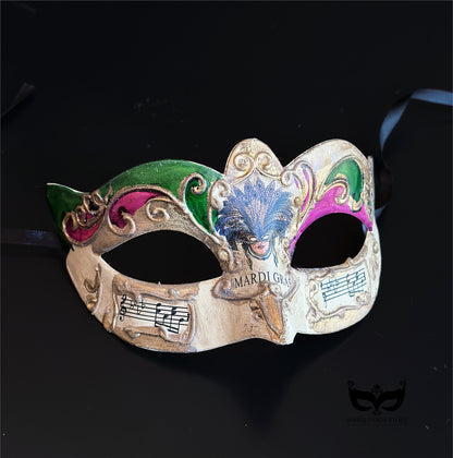 Bulk Masks - Mardi Gras Melody Collection
