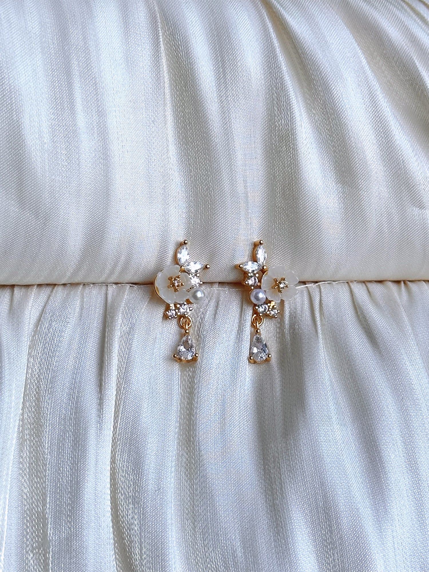 Blossom Pearl Drop Earrings