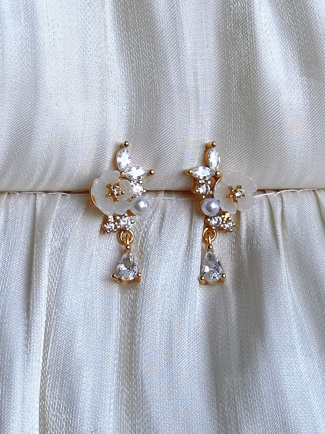Blossom Pearl Drop Earrings