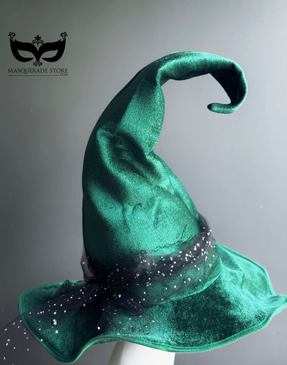Enchanted Starlight Witch Hat -  Green