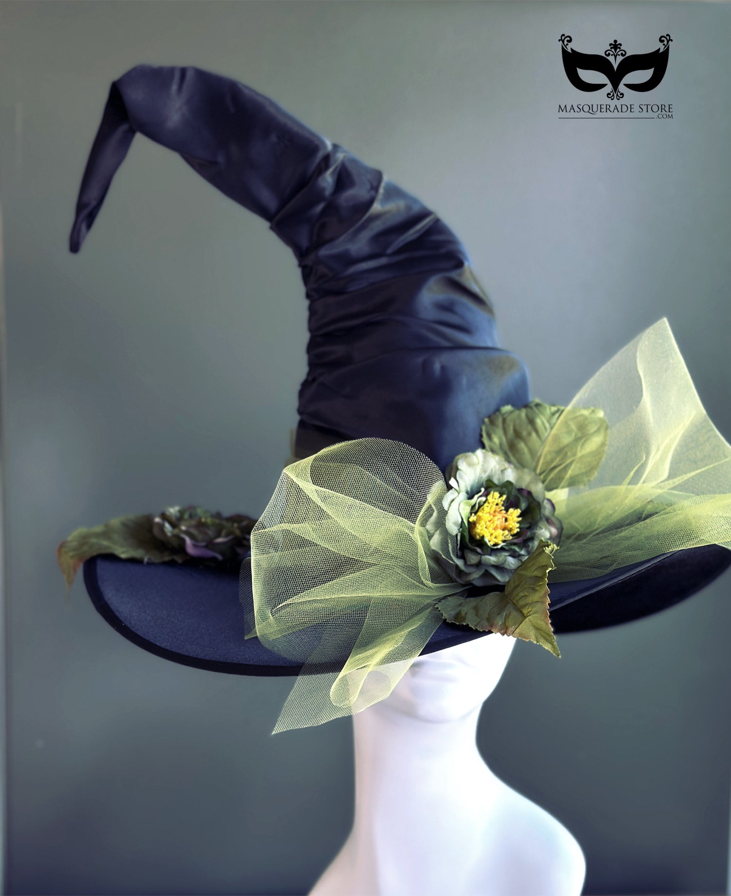 Virelda Bloom - Green Black Witch Hat