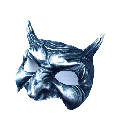 Horned Demon Mens Masquerade Mask