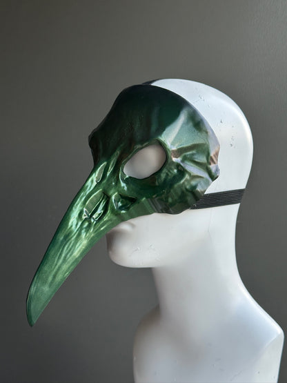 Bird Skull Mask - Forest Green