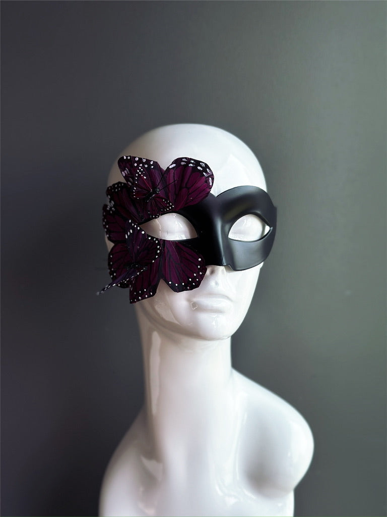Butterfly Mask - Black and Purple