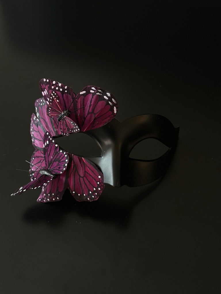 Butterfly Mask - Black and Purple