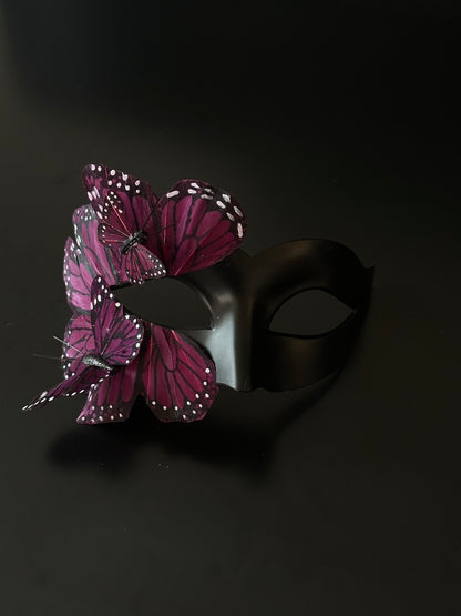 Butterfly Mask - Black and Purple
