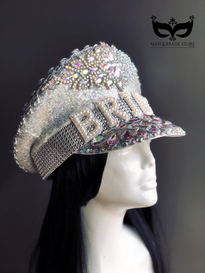 Captain Hat - Iridescent Bride