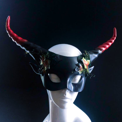 Long Horn Mask - Red Forest