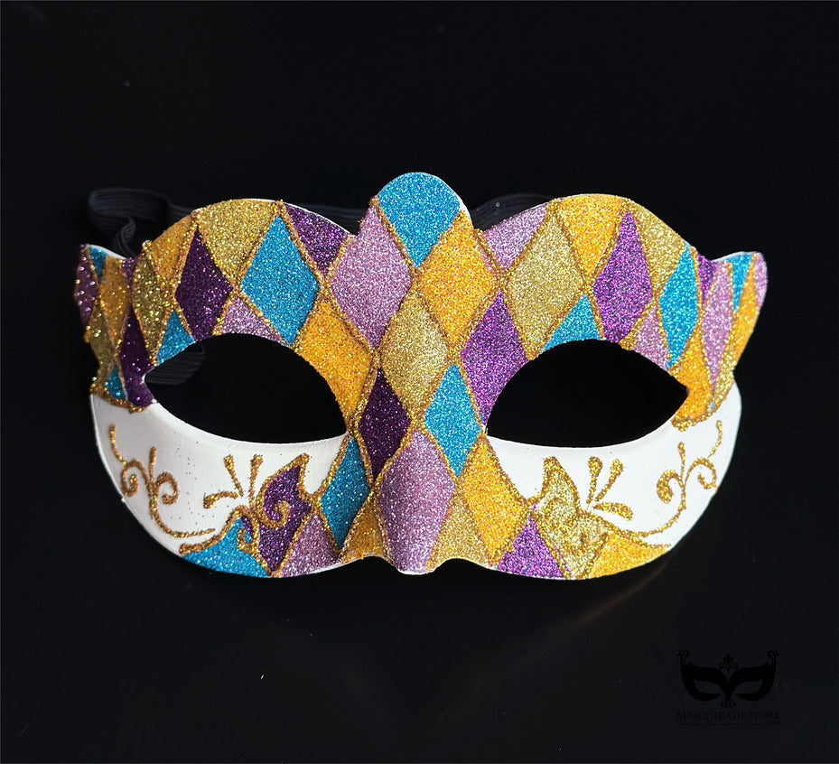 Bulk Masks - Harlequin Glitter Collection