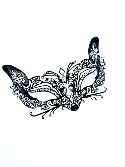 Black fox metal mask 