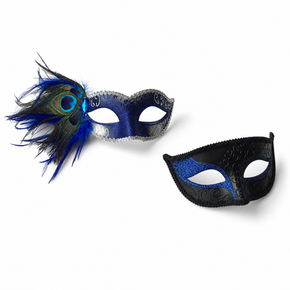 Sapphire Serenade Pair - Blue &amp; Silver