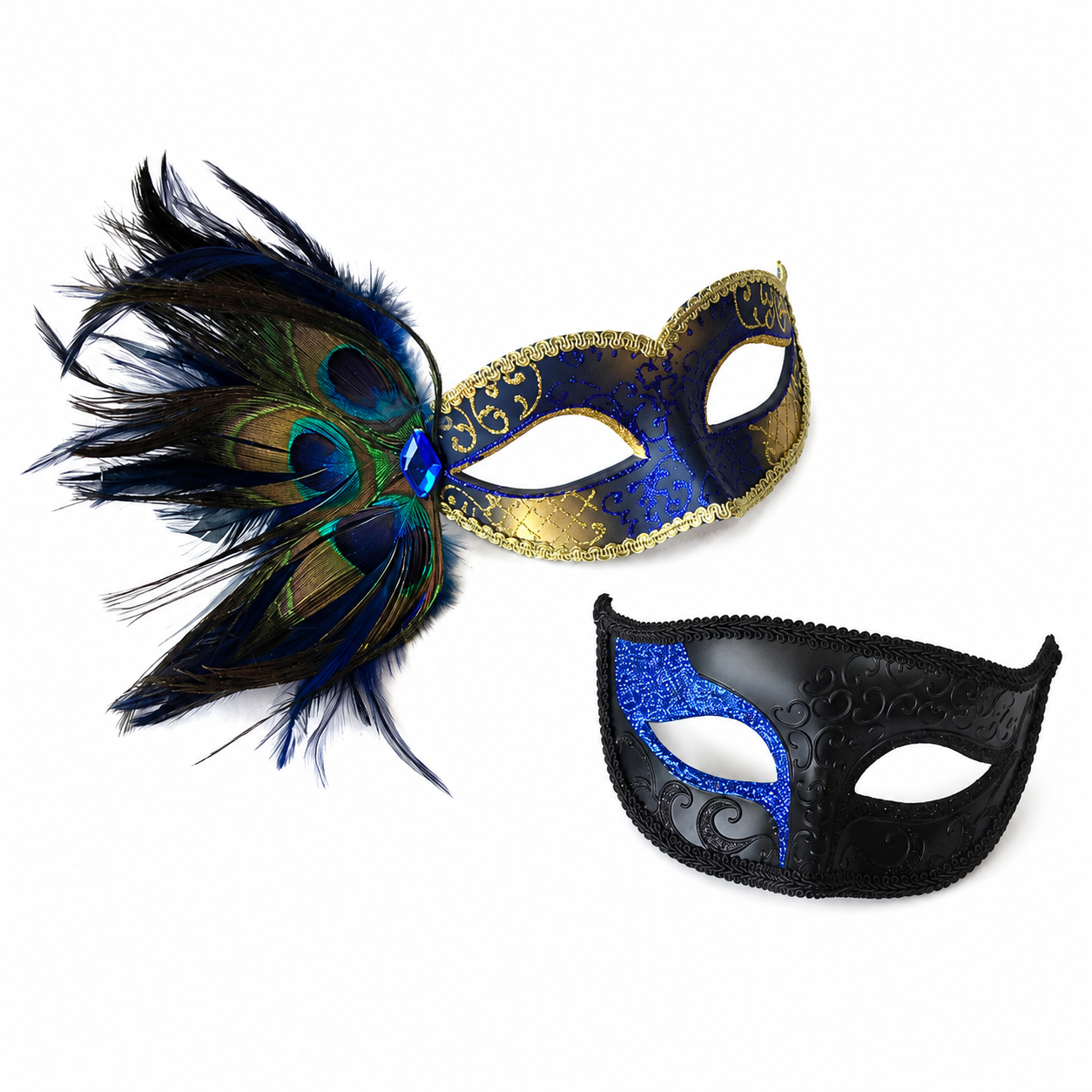 Sapphire Serenade Pair - Blue &amp; Gold